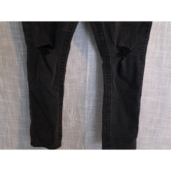 Women's Seven7 Black Distressed Jeans Size 12 - Picture 2 of 7